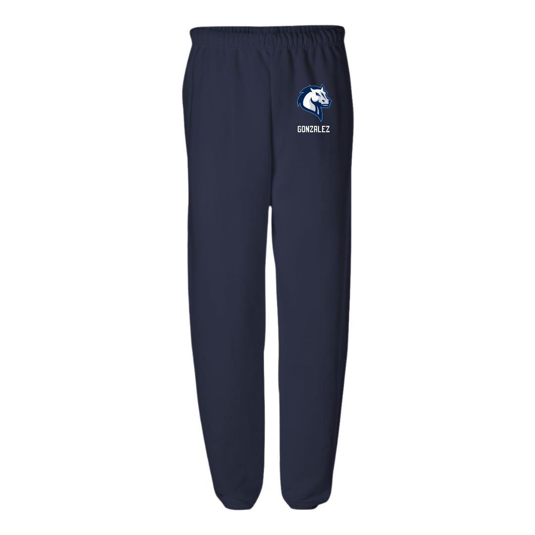 Mercy University Soccer (M) Navy Sweatpants - #5 Juan Gonzalez