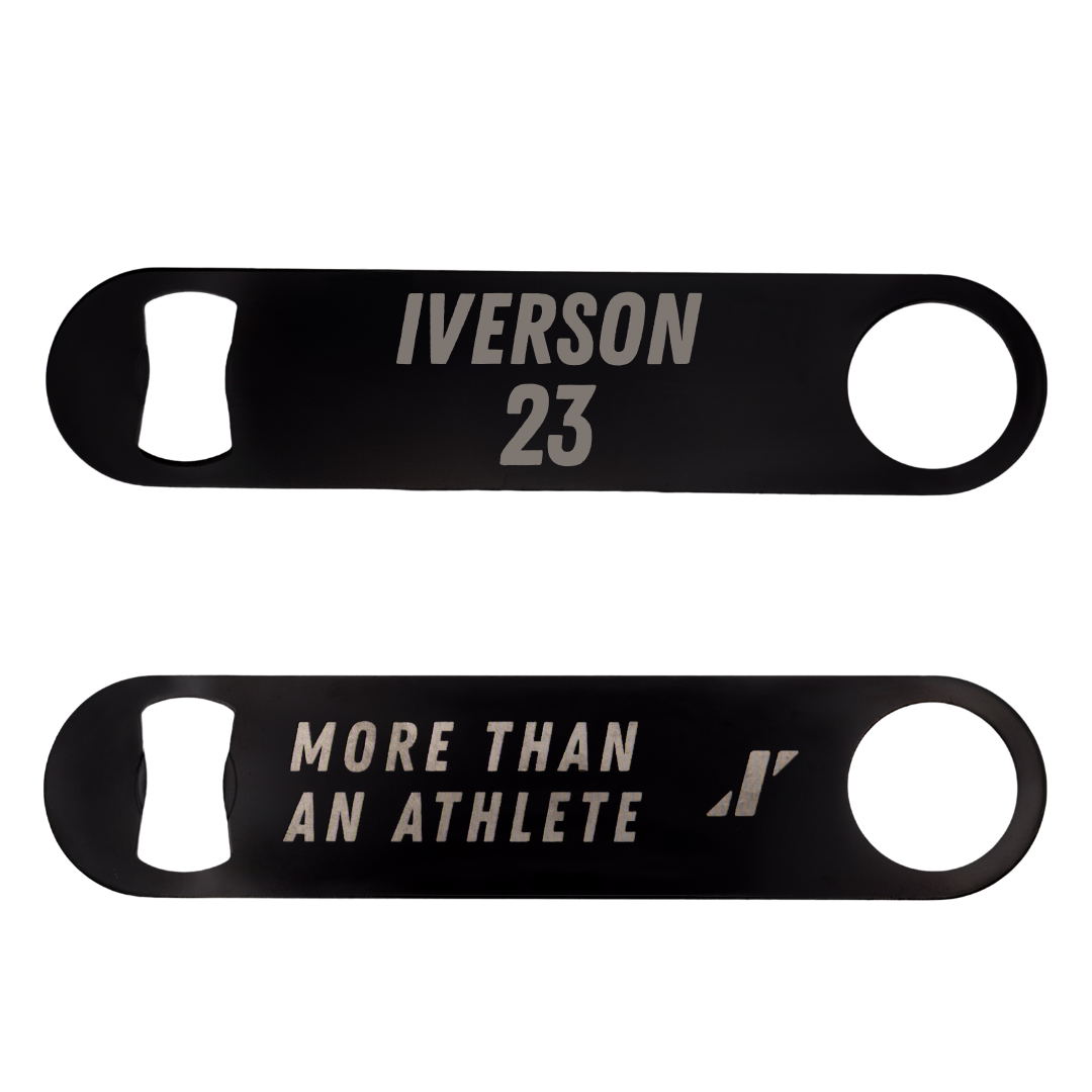 Emory & Henry College Baseball Black Bottle Opener - #23 Jacob Iverson