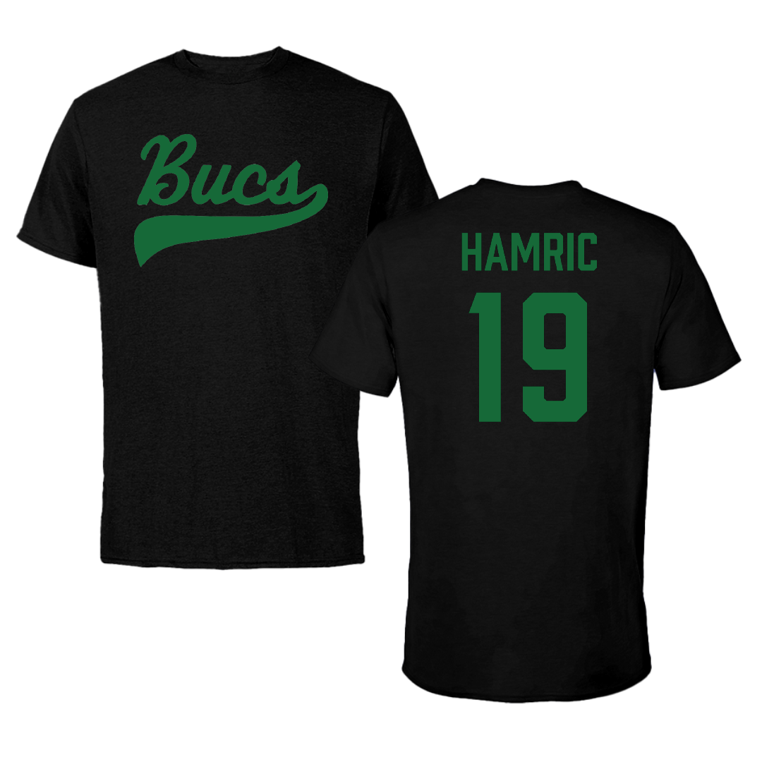 Shelton State Community College Baseball Black Tee - #19 Corbin Hamric
