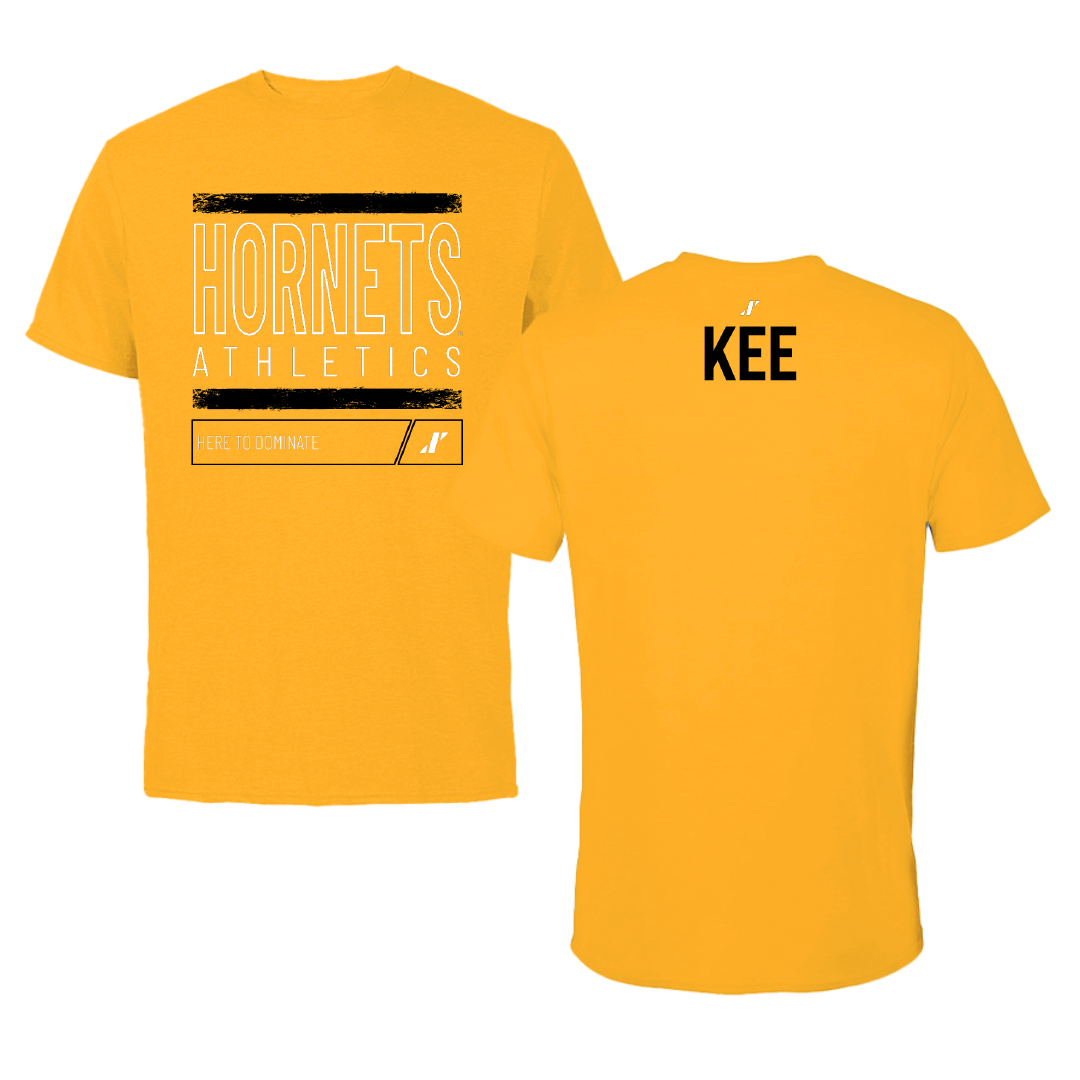 Alabama State University TF and XC Gold Dominate Performance Tee - Vejarrica Kee