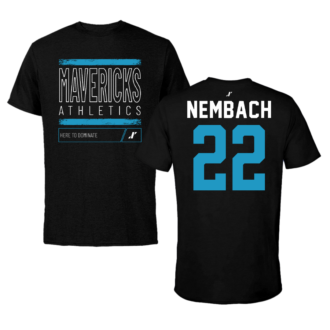 Mercy University Basketball Black Dominate Performance Tee - #22 Kyla Nembach