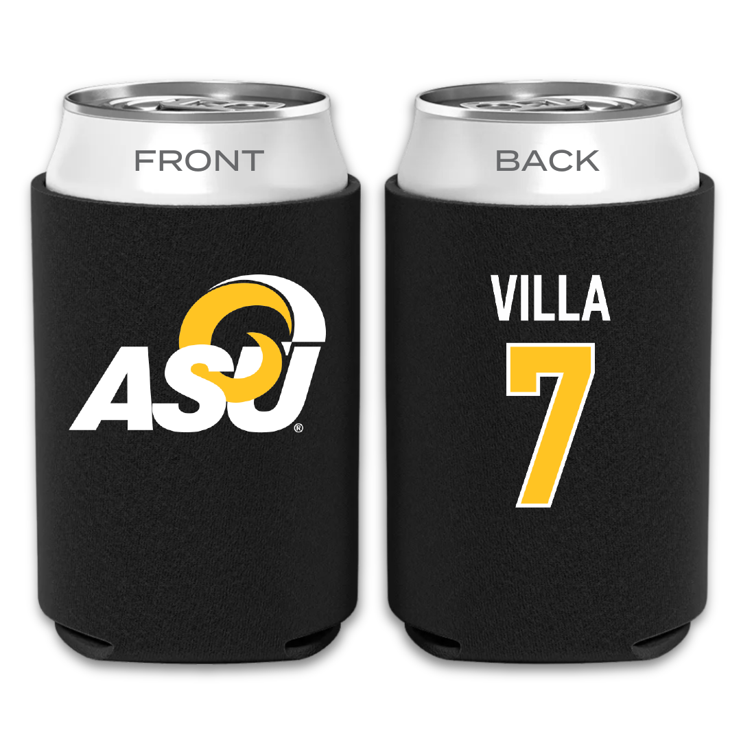 Angelo State University Baseball Black Can Cooler - #7 Garrett Villa