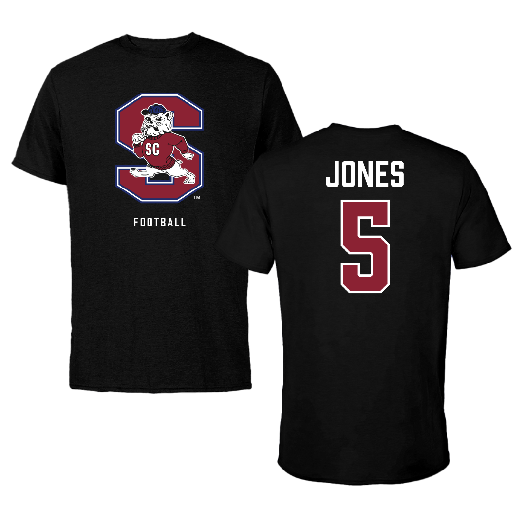 South Carolina State University Football Black Performance Tee - #5 Tyler Jones
