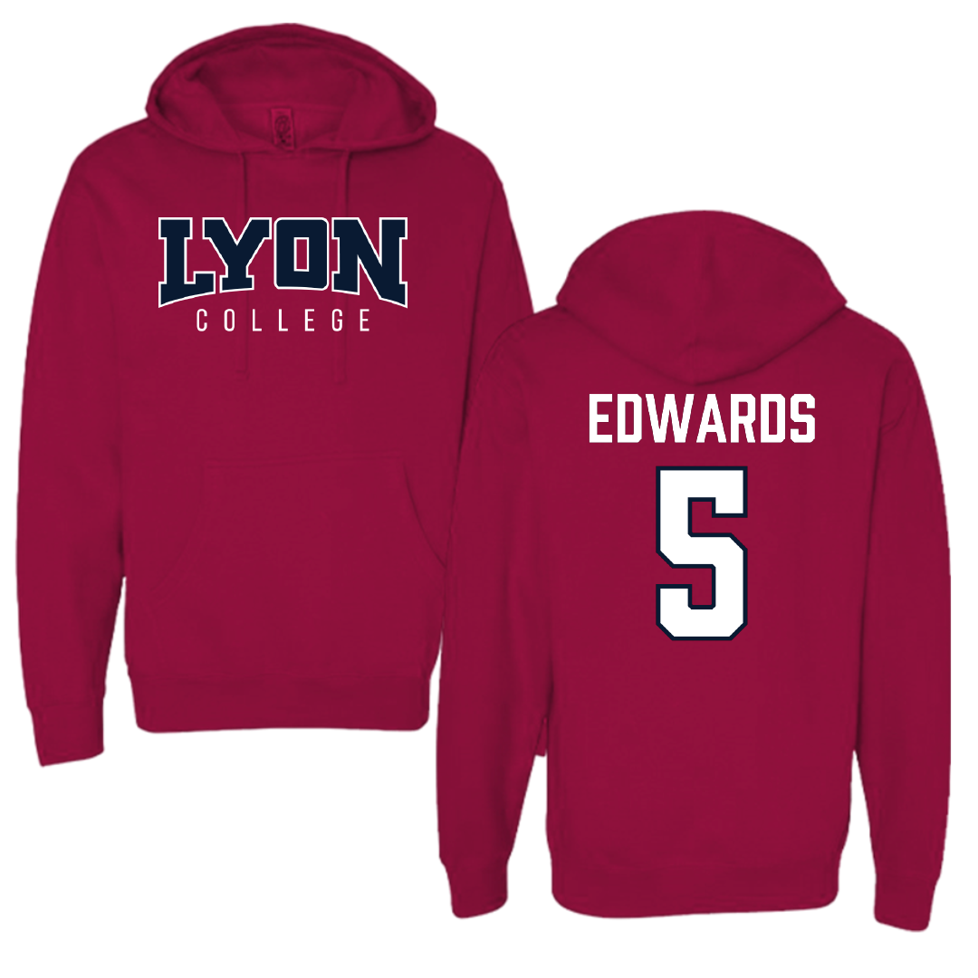 Lyon College Baseball Cardinal Hoodie - #5 Jarius Edwards
