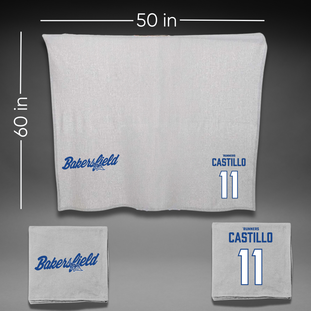California State University-Bakersfield Softball Gray Blanket - #11 Anahi Castillo