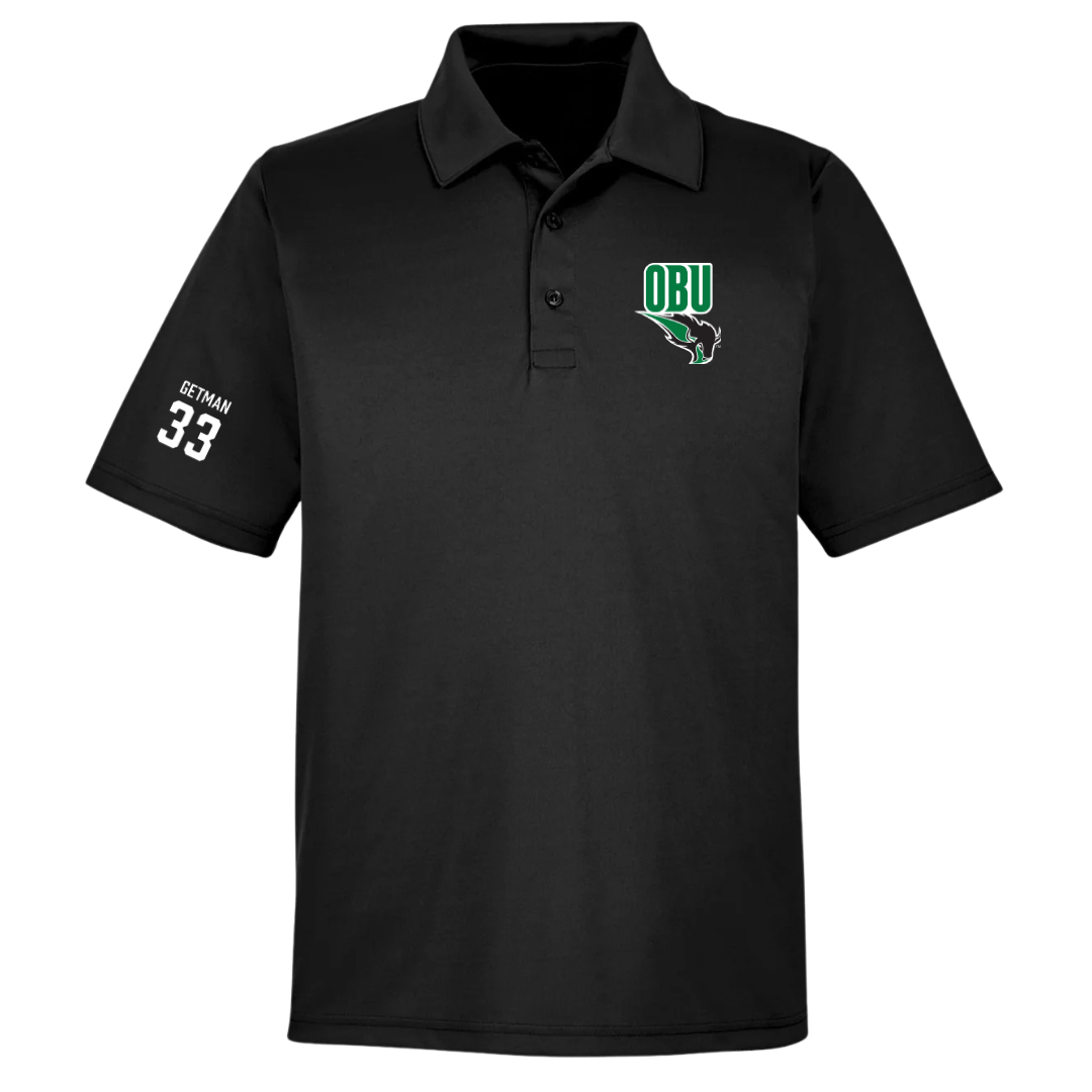Oklahoma Baptist University Basketball (W) Black Polo - #33 Jaedyn Getman