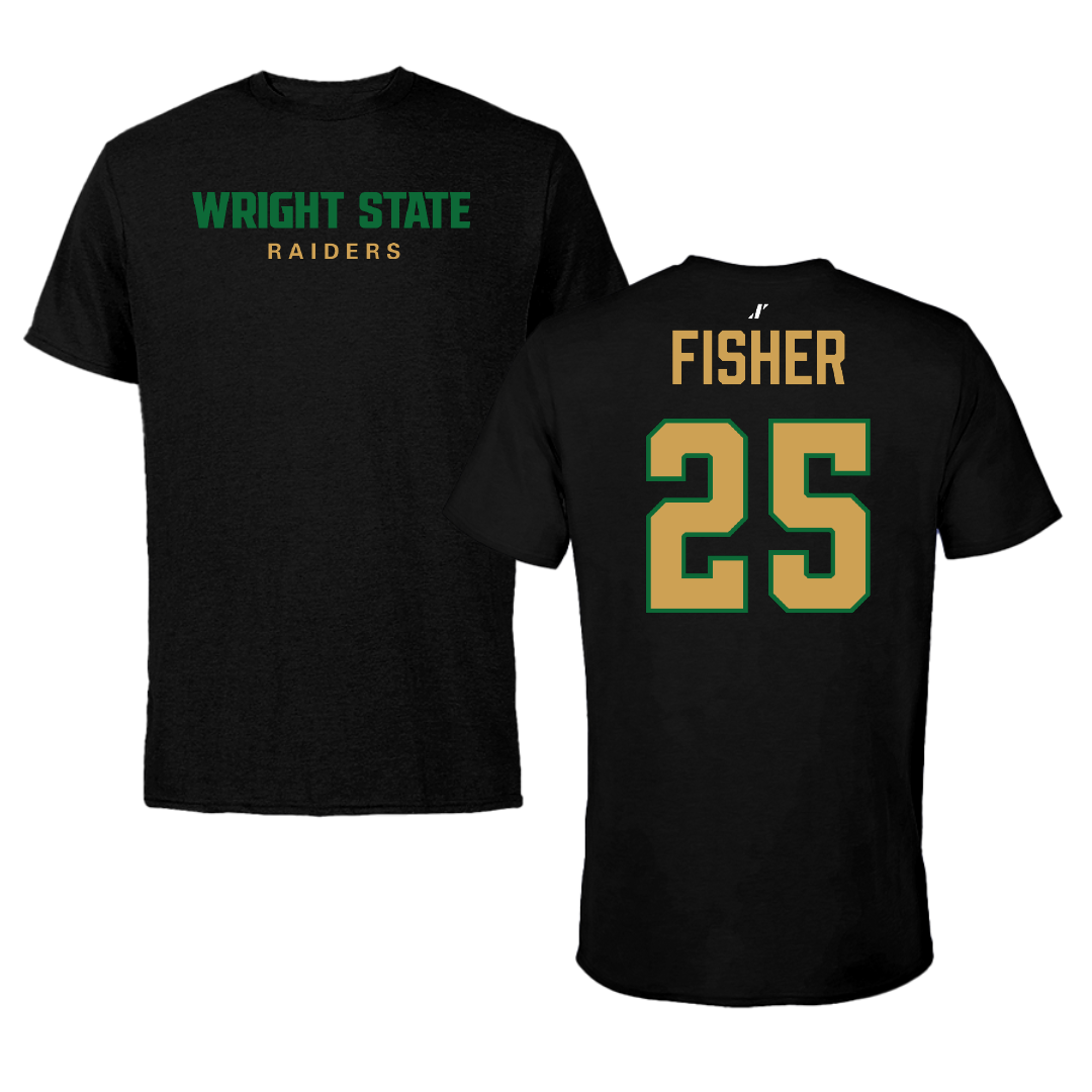 Wright State University Bowling (W) Black Tee - #25 Kylie Fisher