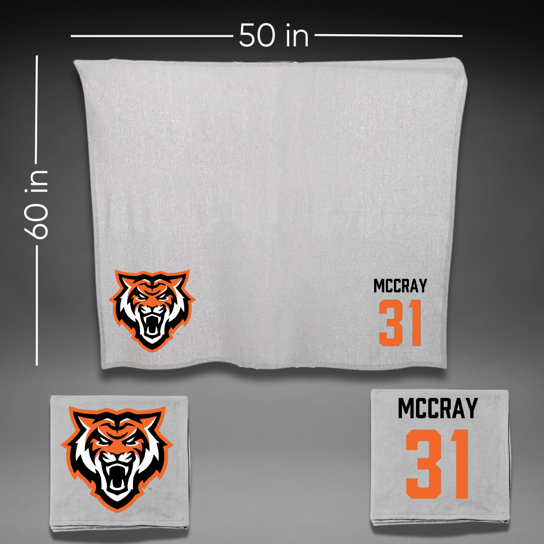 Idaho State University Football Gray Blanket - #31 Bryce McCray