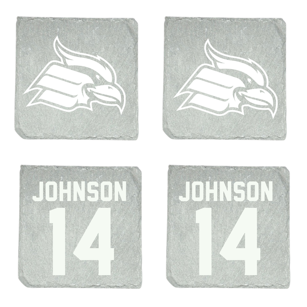 Wheeling University Baseball Stone Coaster (4 Pack)  - #14 Brett Johnson