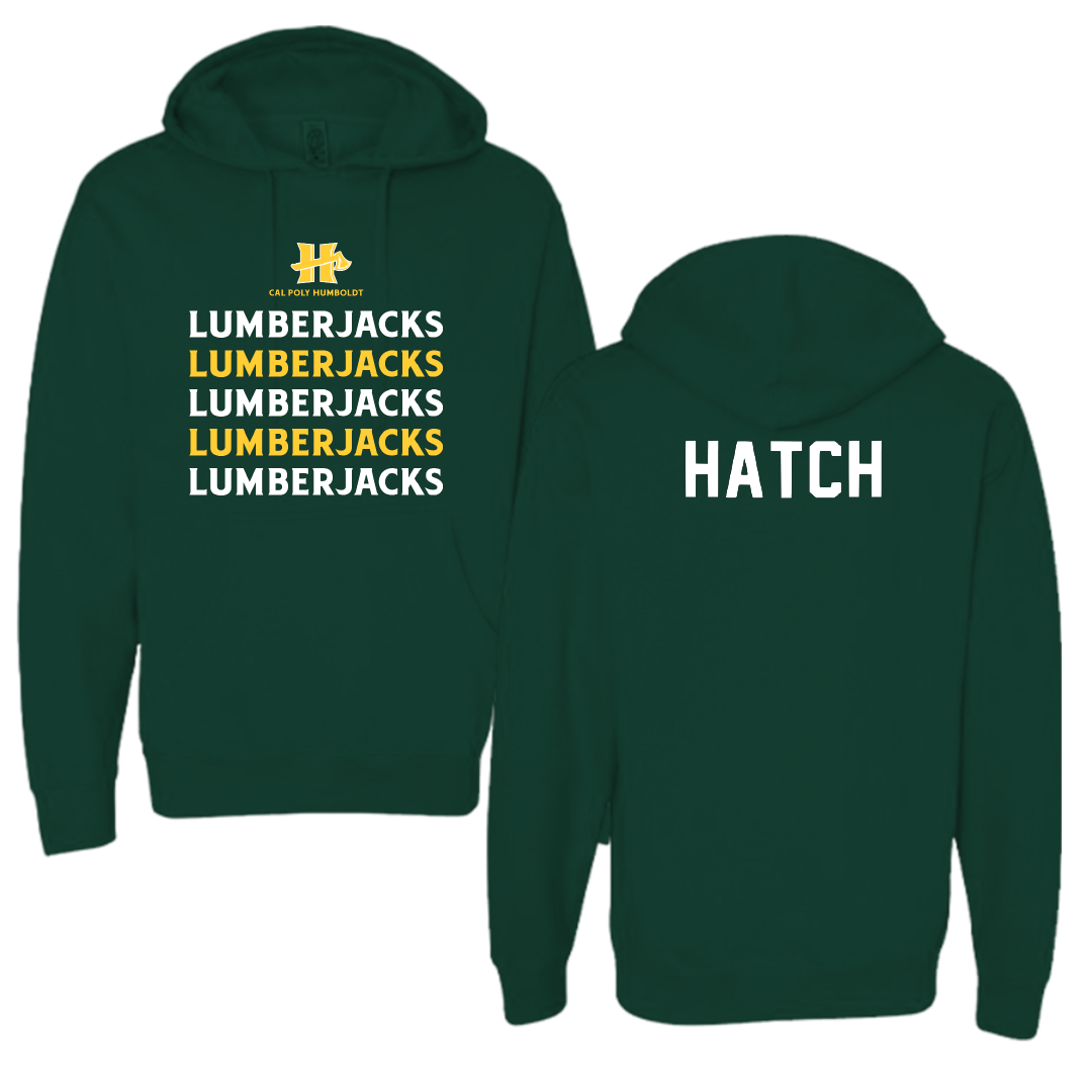 Cal Poly Humboldt Wrestling Forest Green General Hoodie - Carson Hatch
