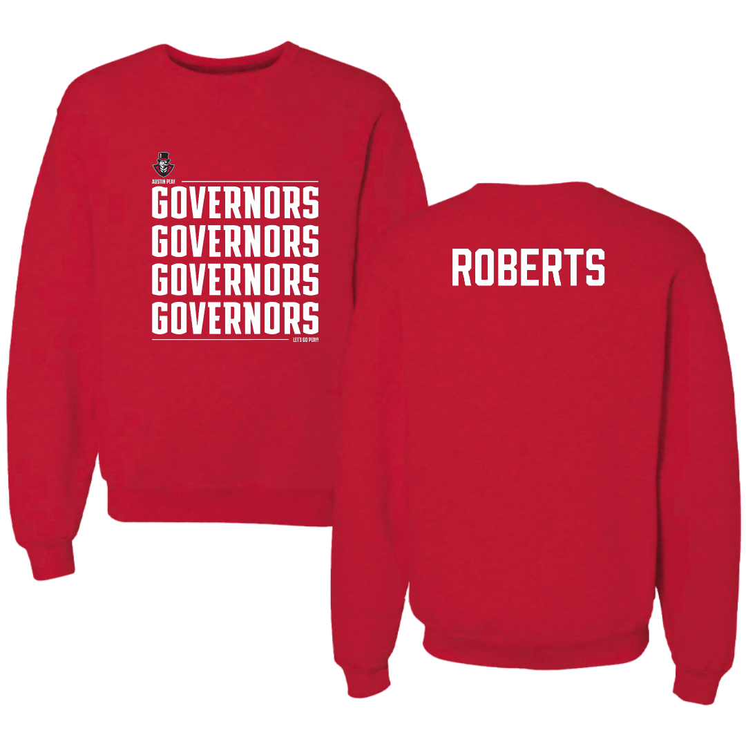 Austin Peay State University Golf (W) Red General Crewneck - Katie Roberts