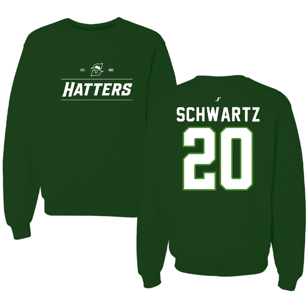 Stetson University Football Forest Green General Crewneck - #20 Noah Schwartz