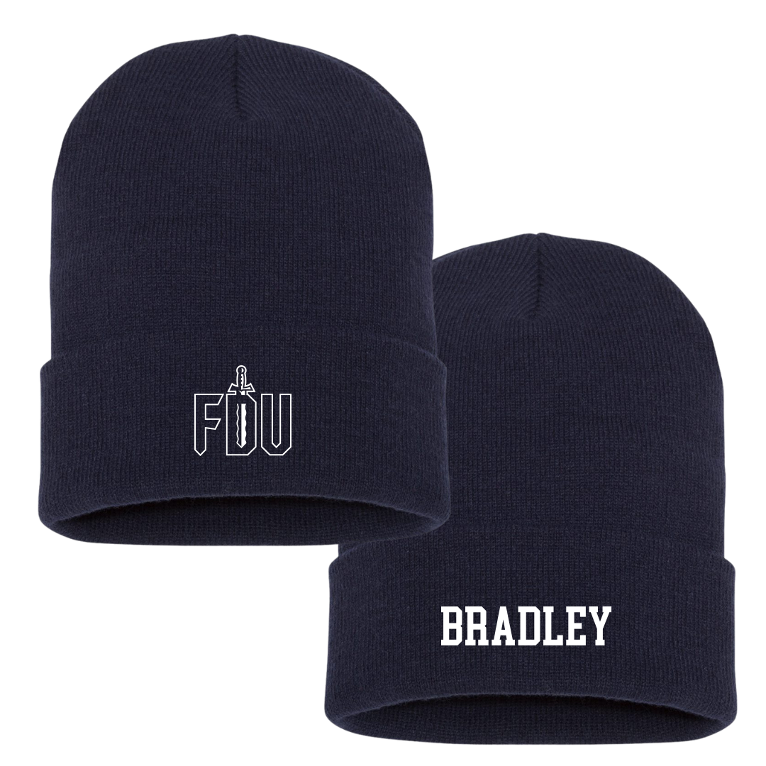 Fairleigh Dickinson University-Metropolitan Campus TF and XC Navy Beanie - Sanaa Bradley