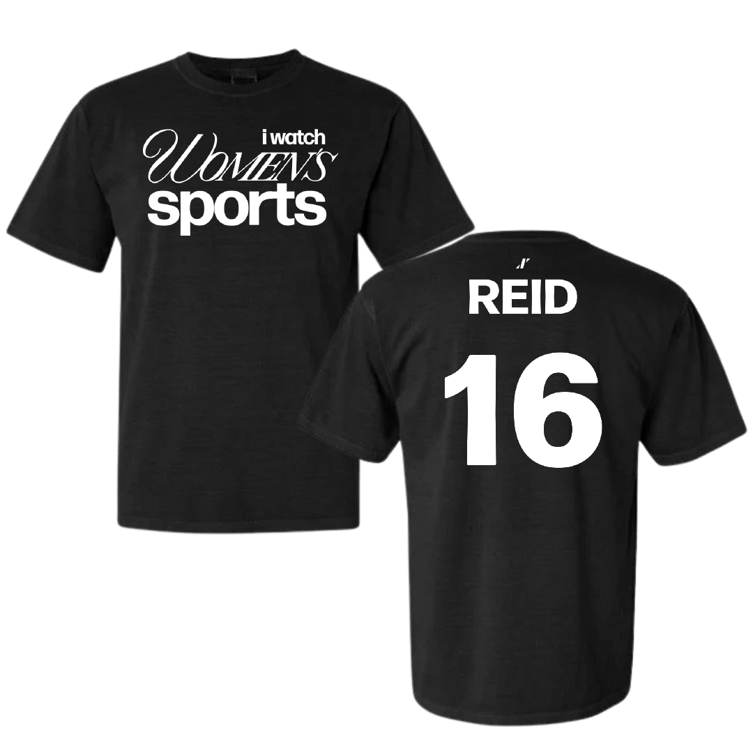 University of Houston Volleyball Black WHM Comfort Colors Tee - #16 Brenya Reid