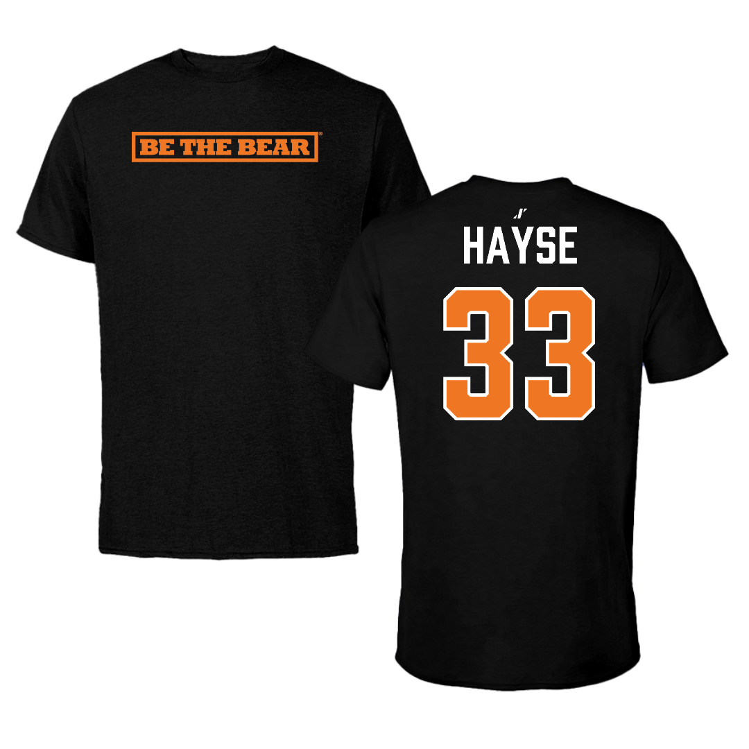 Mercer University Baseball Black Performance Tee - #33 Aidan Hayse