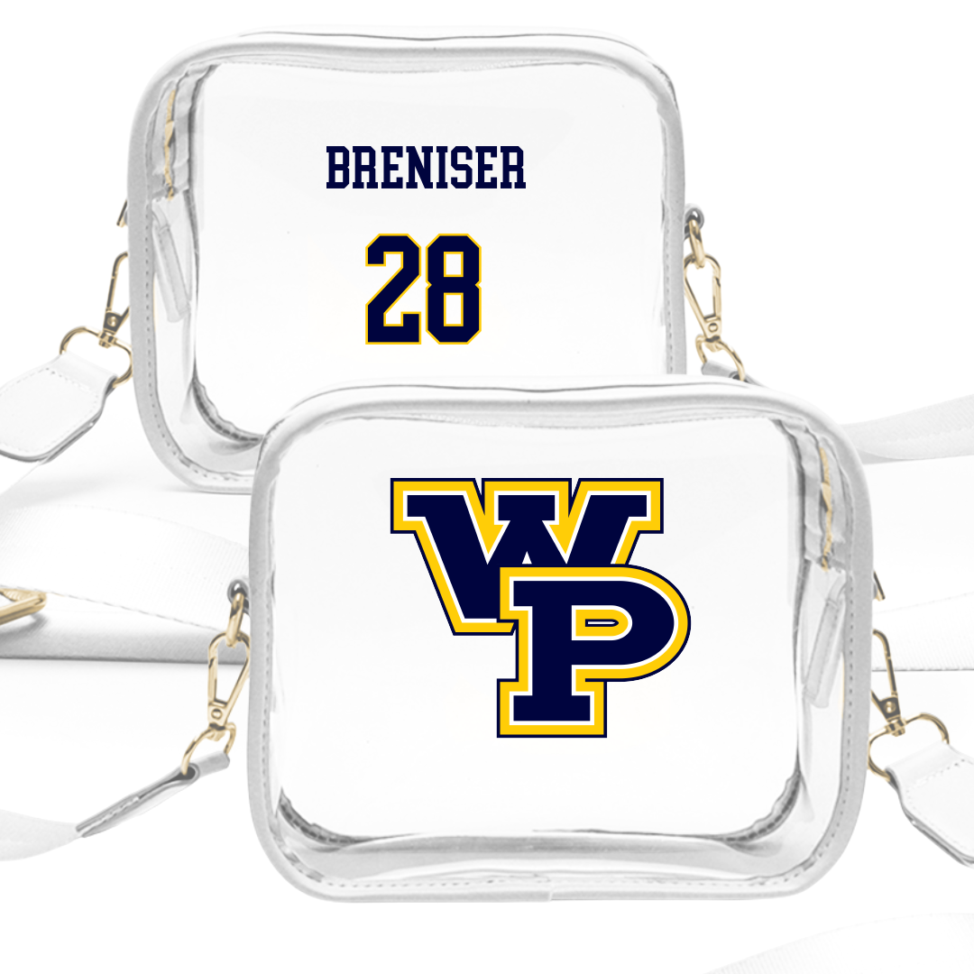 William Penn University Lacrosse (M) White Clear Stadium Bag - #28 Everett Breniser