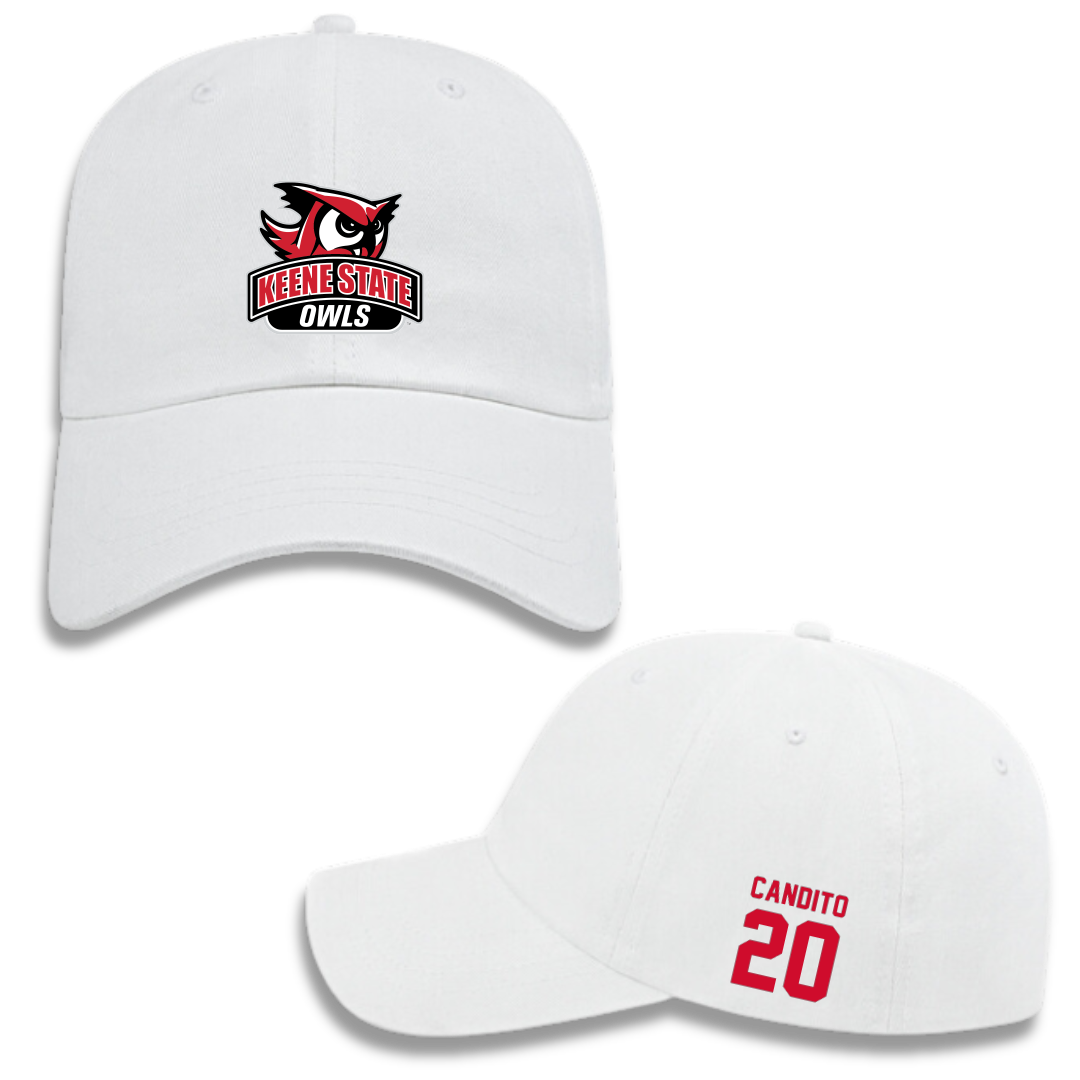 Keene State College Soccer (M) White Hat - #20 Owen Candito