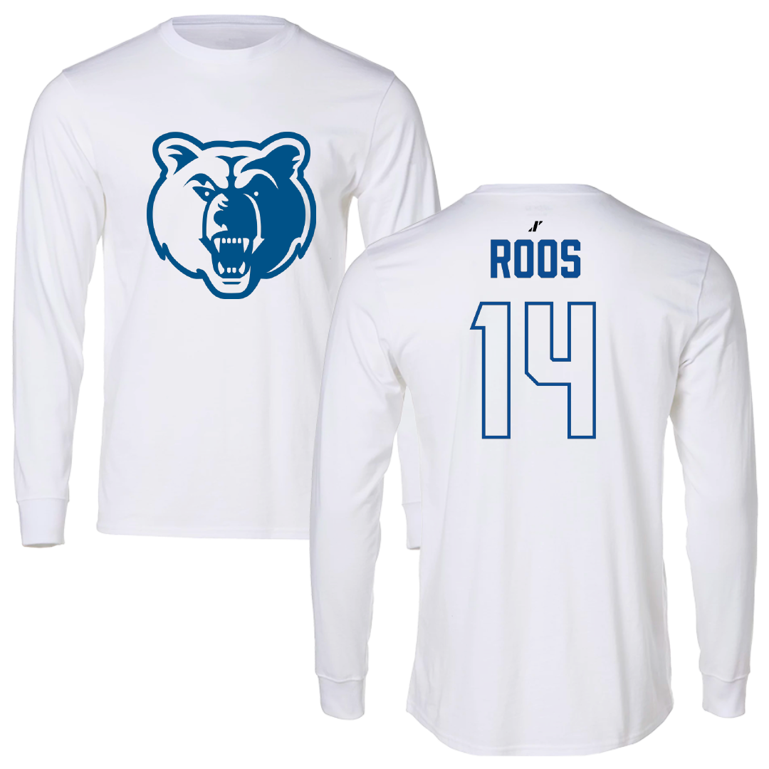 Salt Lake Community College Baseball White Performance Long Sleeve - #14 Colin Roos