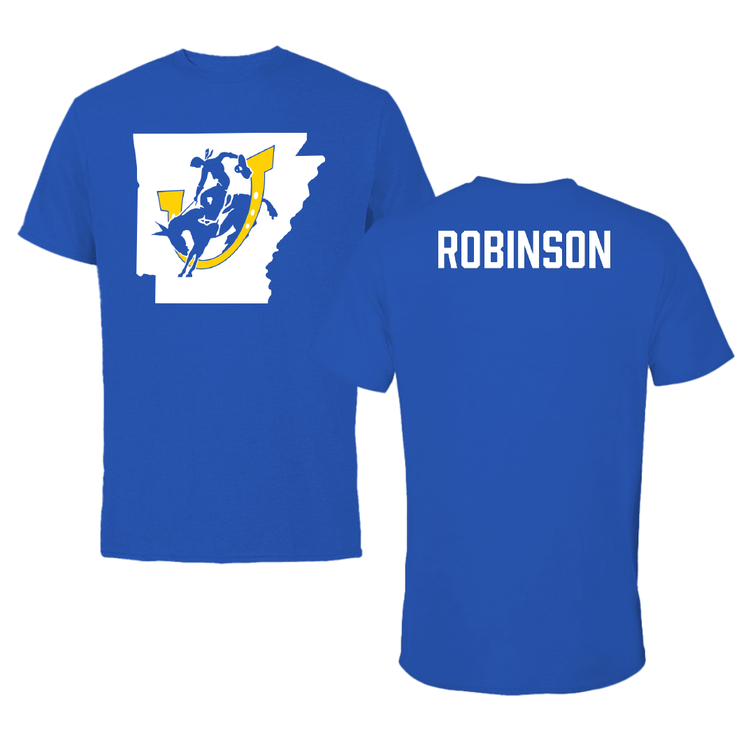Southern Arkansas University TF and XC Blue State Performance Tee - Rylee Robinson
