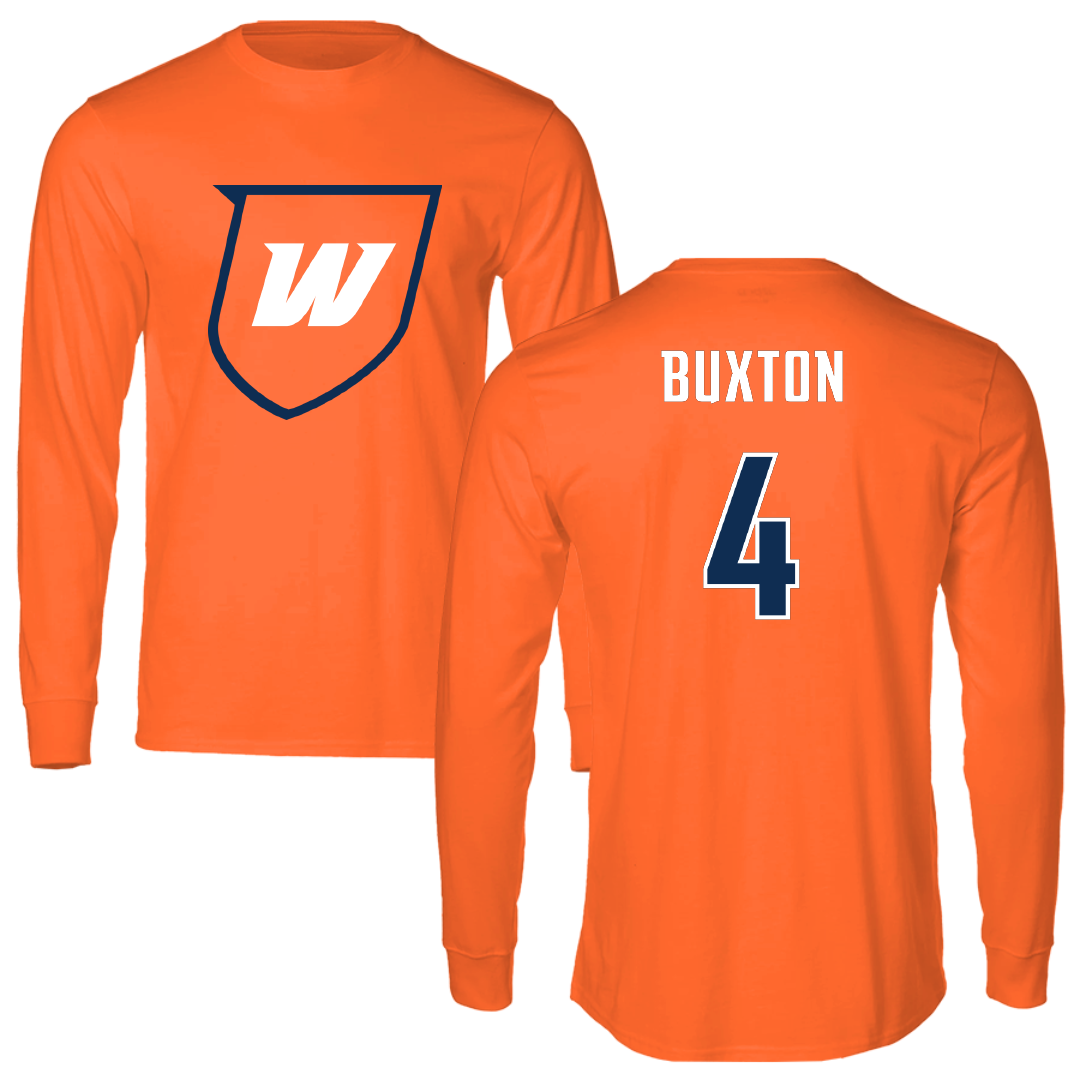 Western Connecticut State University Soccer Orange Wolves Performance Long Sleeve - #4 Jonathan Buxton