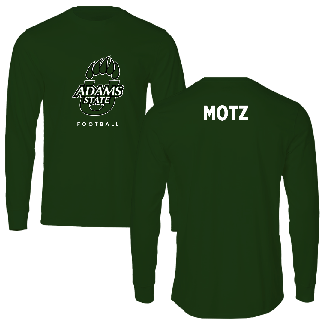 Adams State University Football Forest Green Performance Long Sleeve - Michael Motz