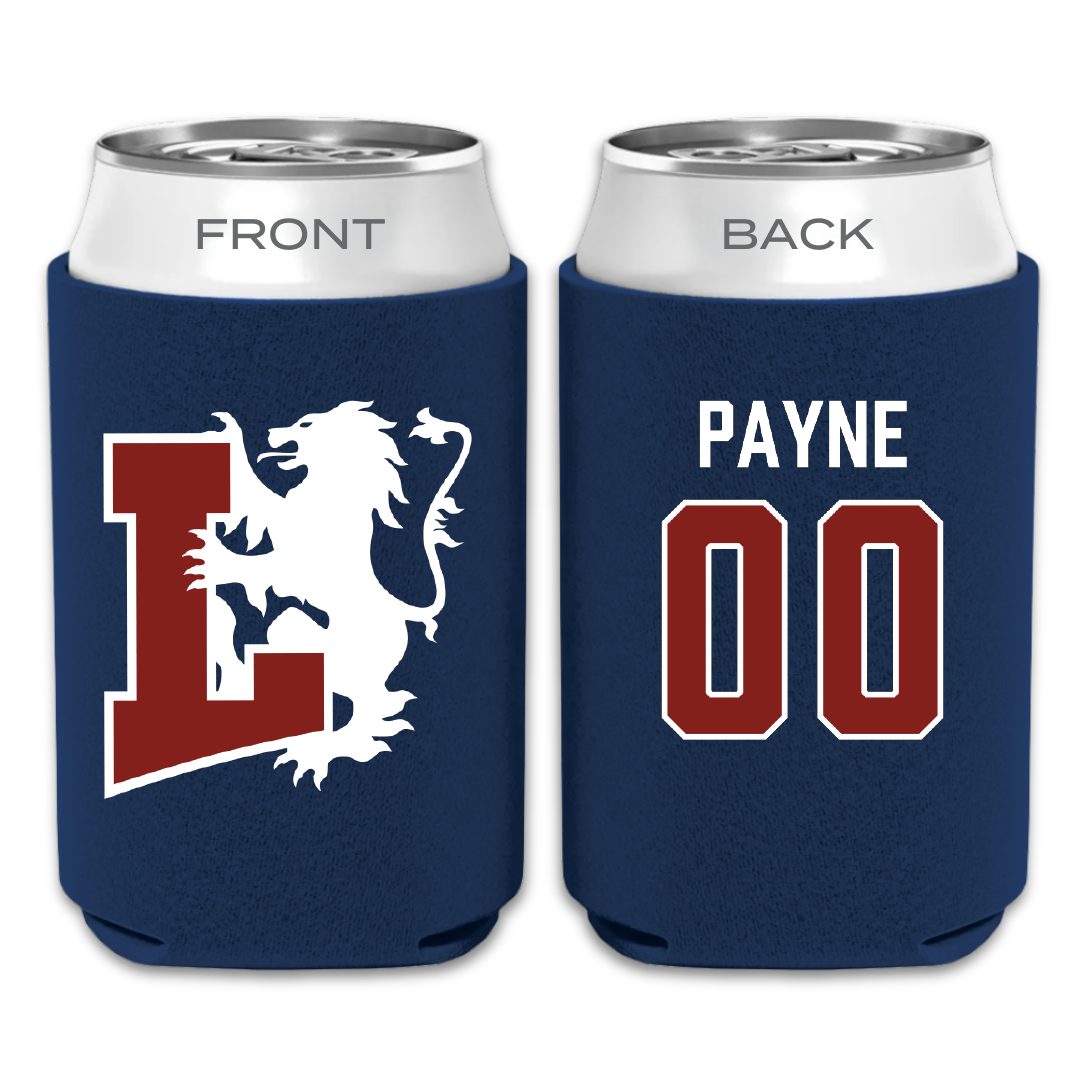 Lyon College Softball Navy Can Cooler - #00 Kaylee Payne