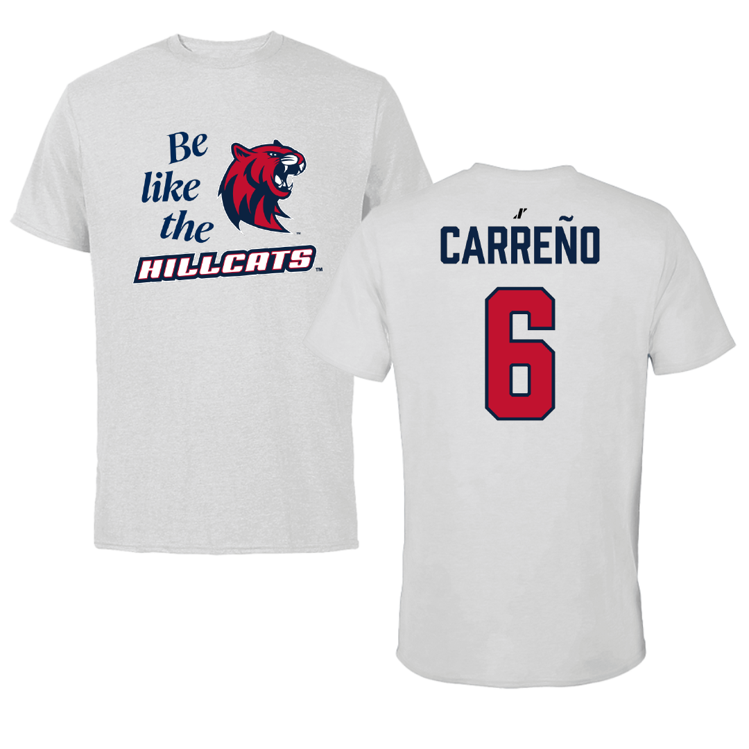 Rogers State University Soccer Light Gray Be Like Us Tee - #6 Khari Carreño
