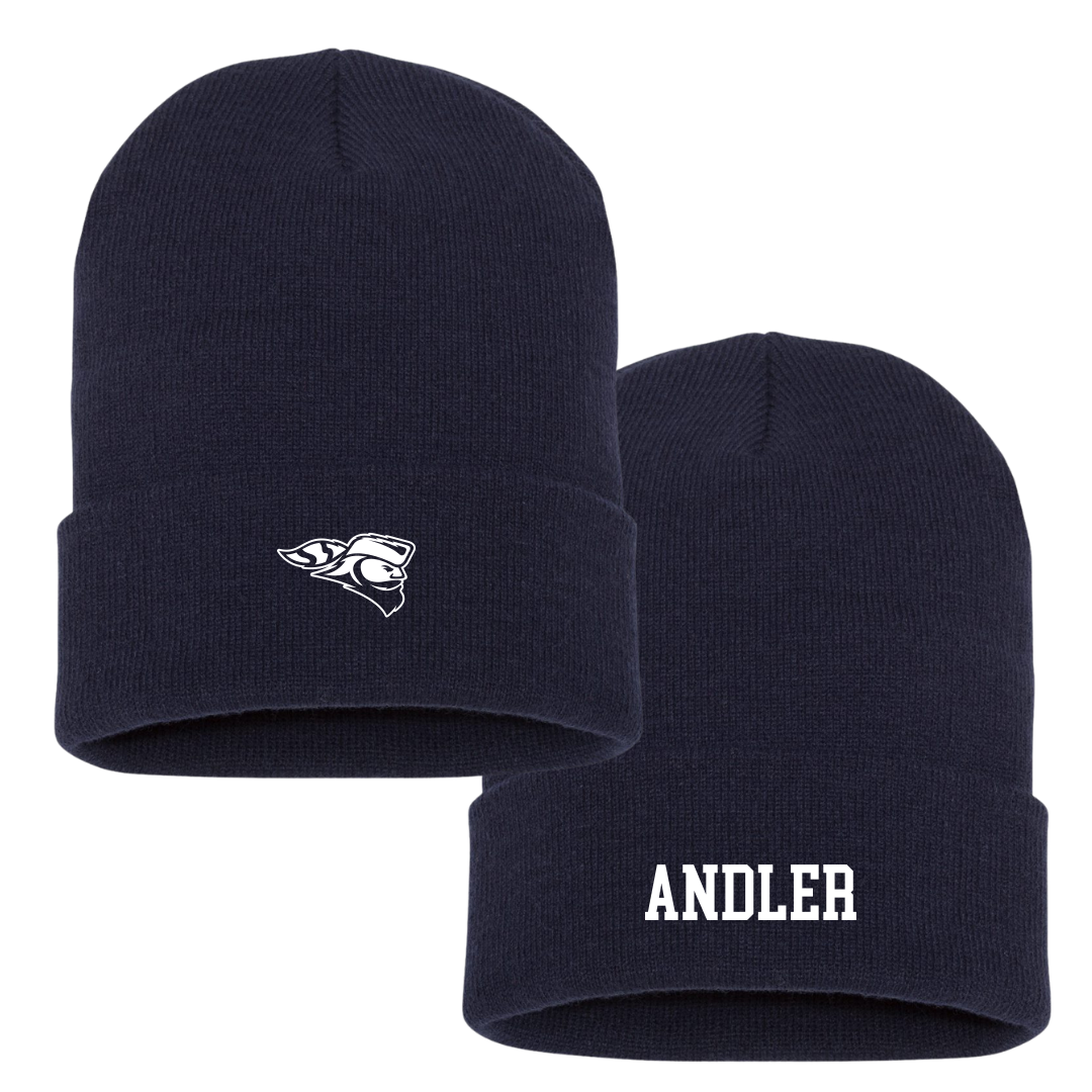 Carroll University Softball Navy Beanie - #11 Jenna Andler