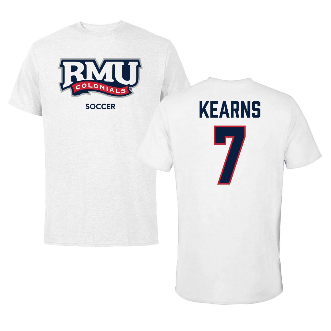 Robert Morris University Soccer (W) White Tee - #7 Malia Kearns