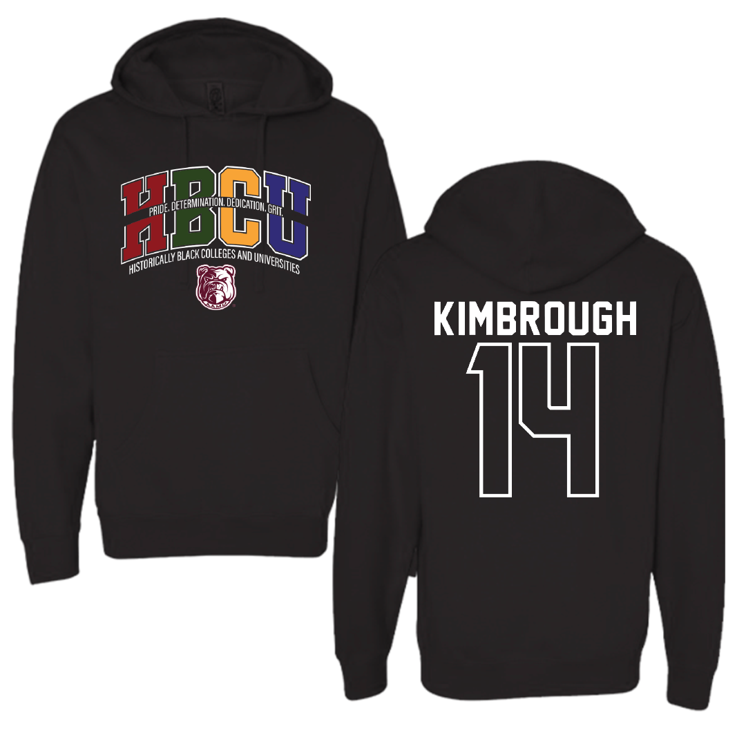 Alabama A&M University Baseball Black HBCU Hoodie - #14 Omar Kimbrough