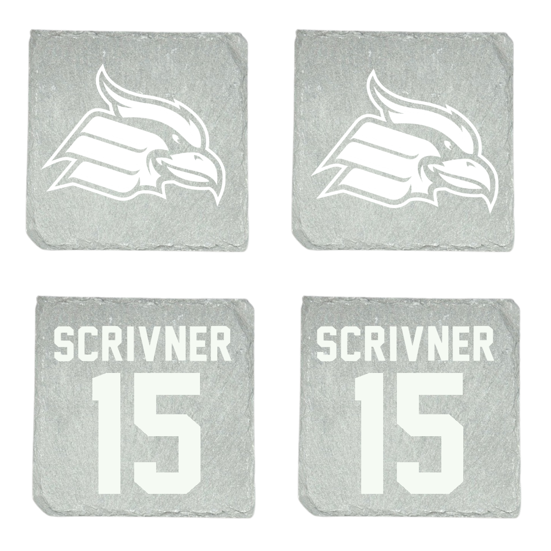 Wheeling University Football Stone Coaster (4 Pack)  - #15 Tyriek Scrivner