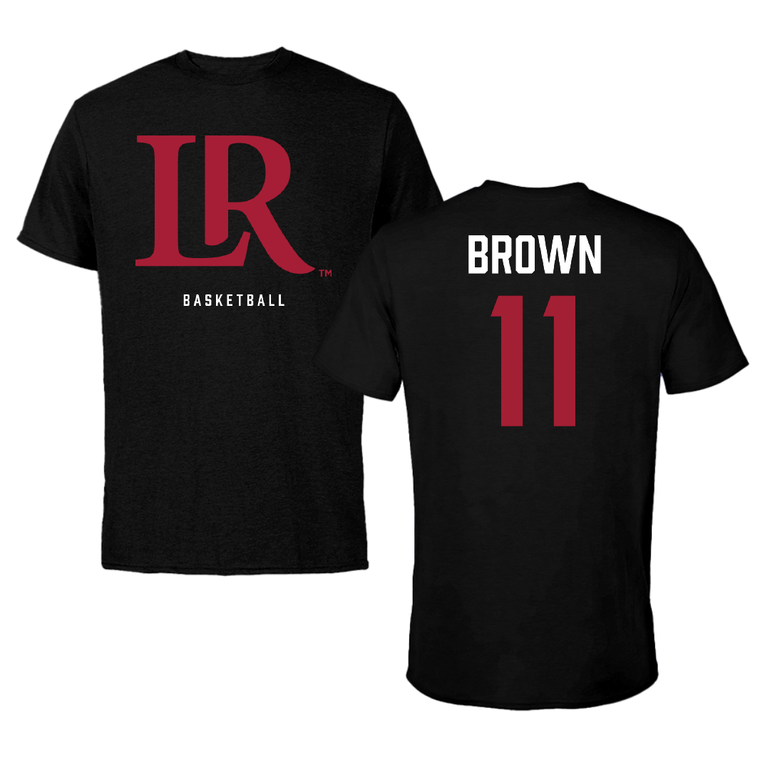 Lenoir-Rhyne University Basketball (W) Black Performance Tee - #11 Abigail Brown
