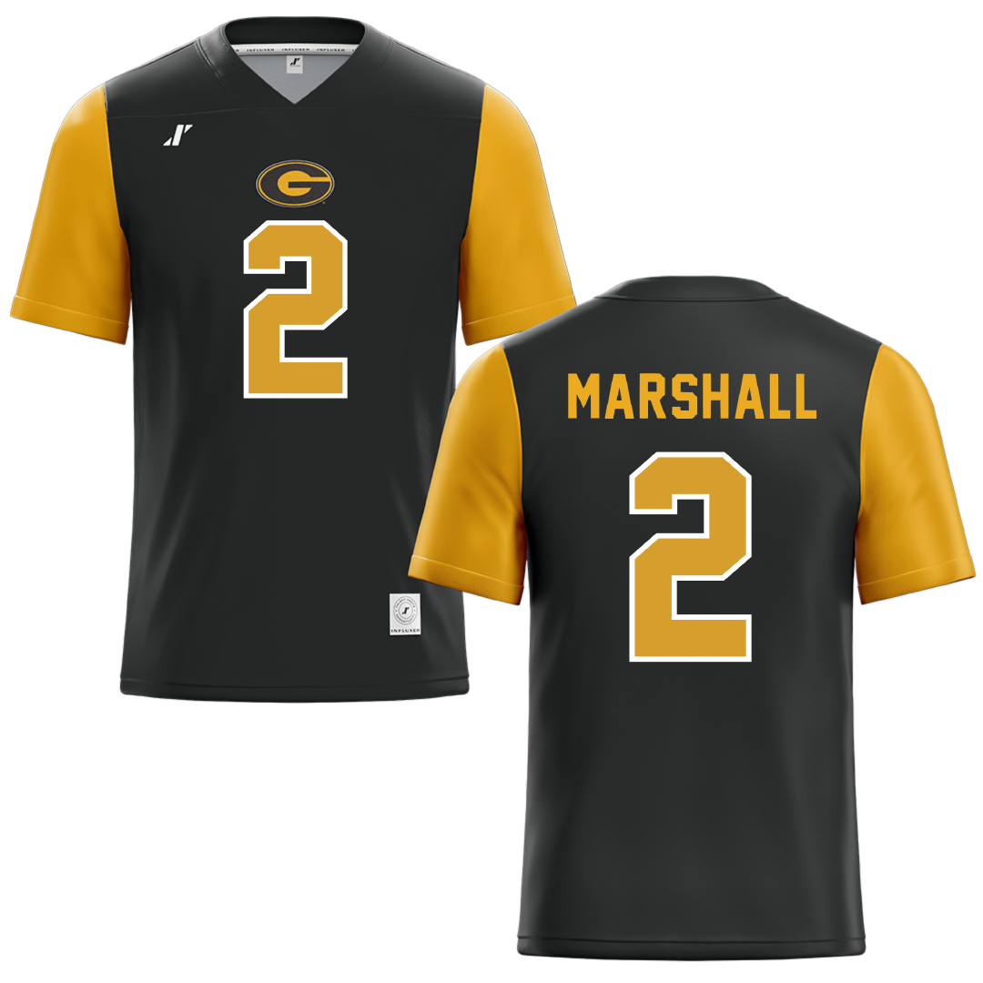 Grambling State University Black Football Jersey - #2 Patrick Marshall