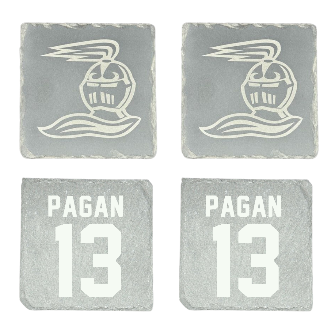Heidelberg University Lacrosse (M) Stone Coaster (4 Pack)  - #13 Elijah Pagan