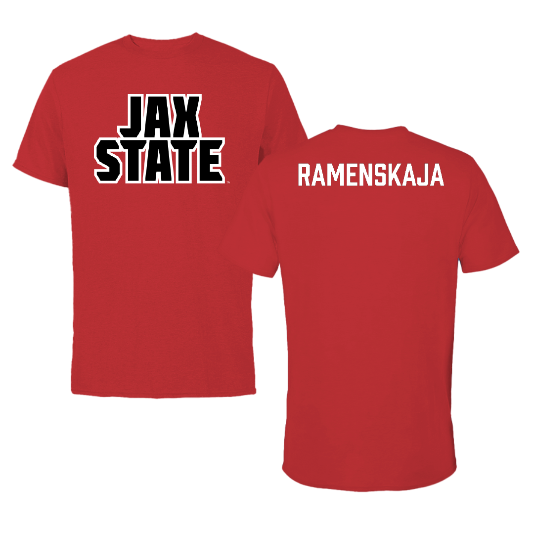 Jacksonville State University Tennis Red Performance Tee - Polina Ramenskaja