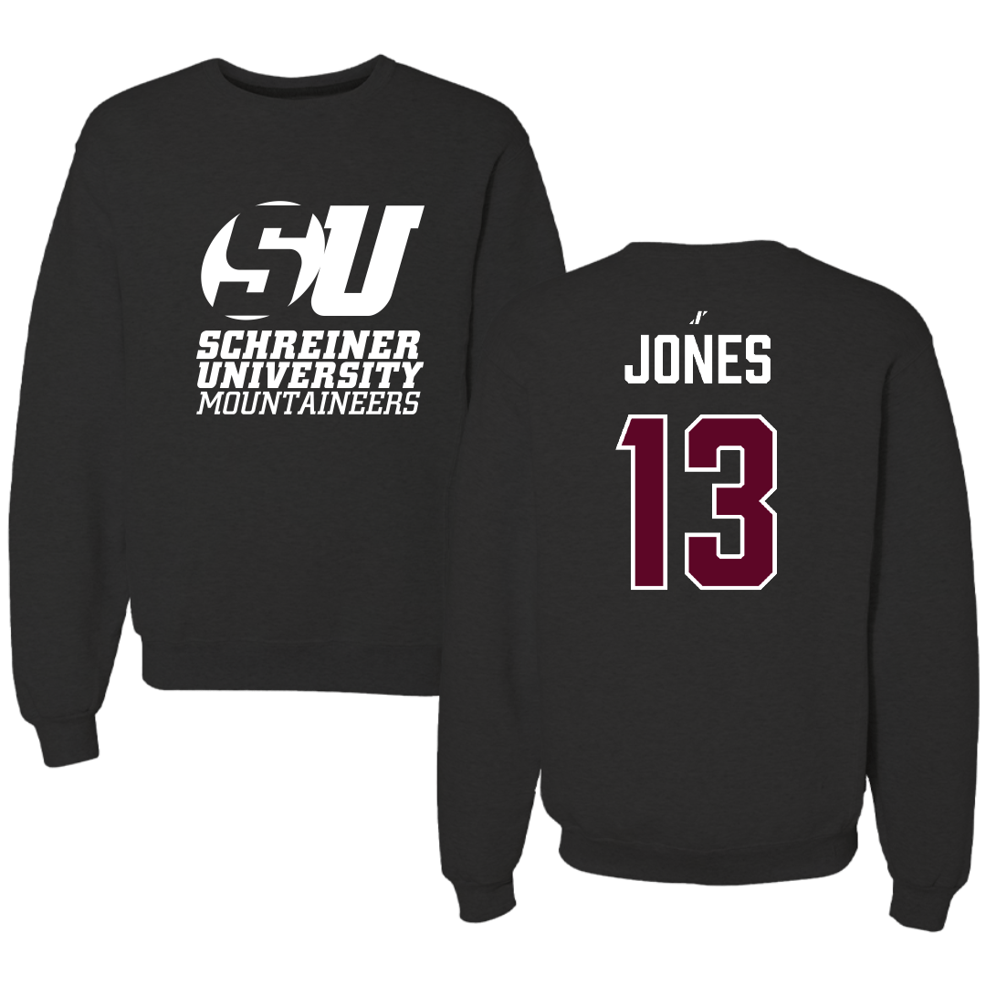 Schreiner University Football Black Crewneck - #13 Carson Jones