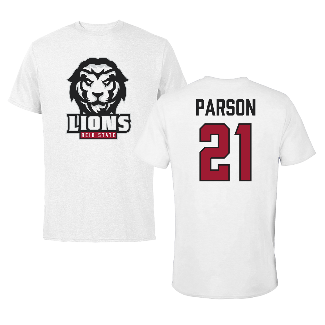 Reid State Community College Baseball White Performance Tee - #21 Hudson Parson