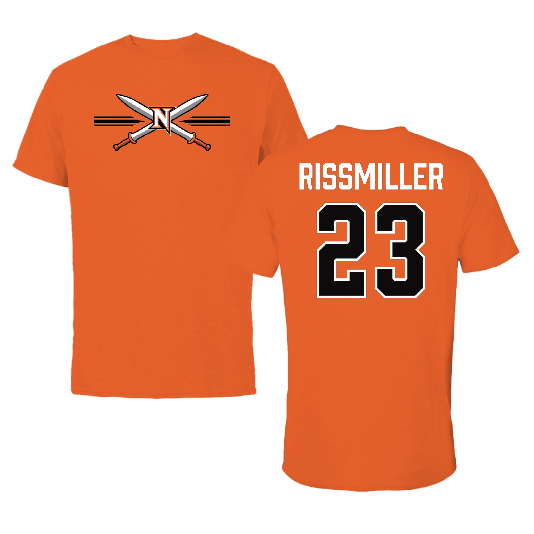 Northampton Community College Baseball Orange General Performance Tee - #23 Brad Rissmiller