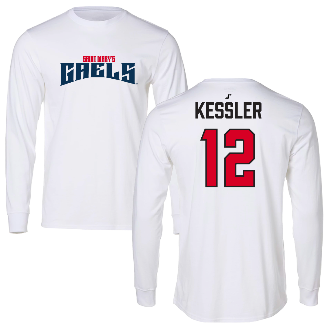 Saint Mary's College of California Soccer White Classic Long Sleeve - #12 Taylor Kessler