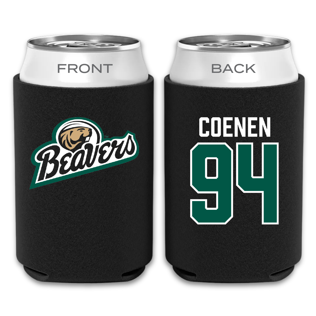 Bemidji State University Football Black Can Cooler - #94 Eli Coenen