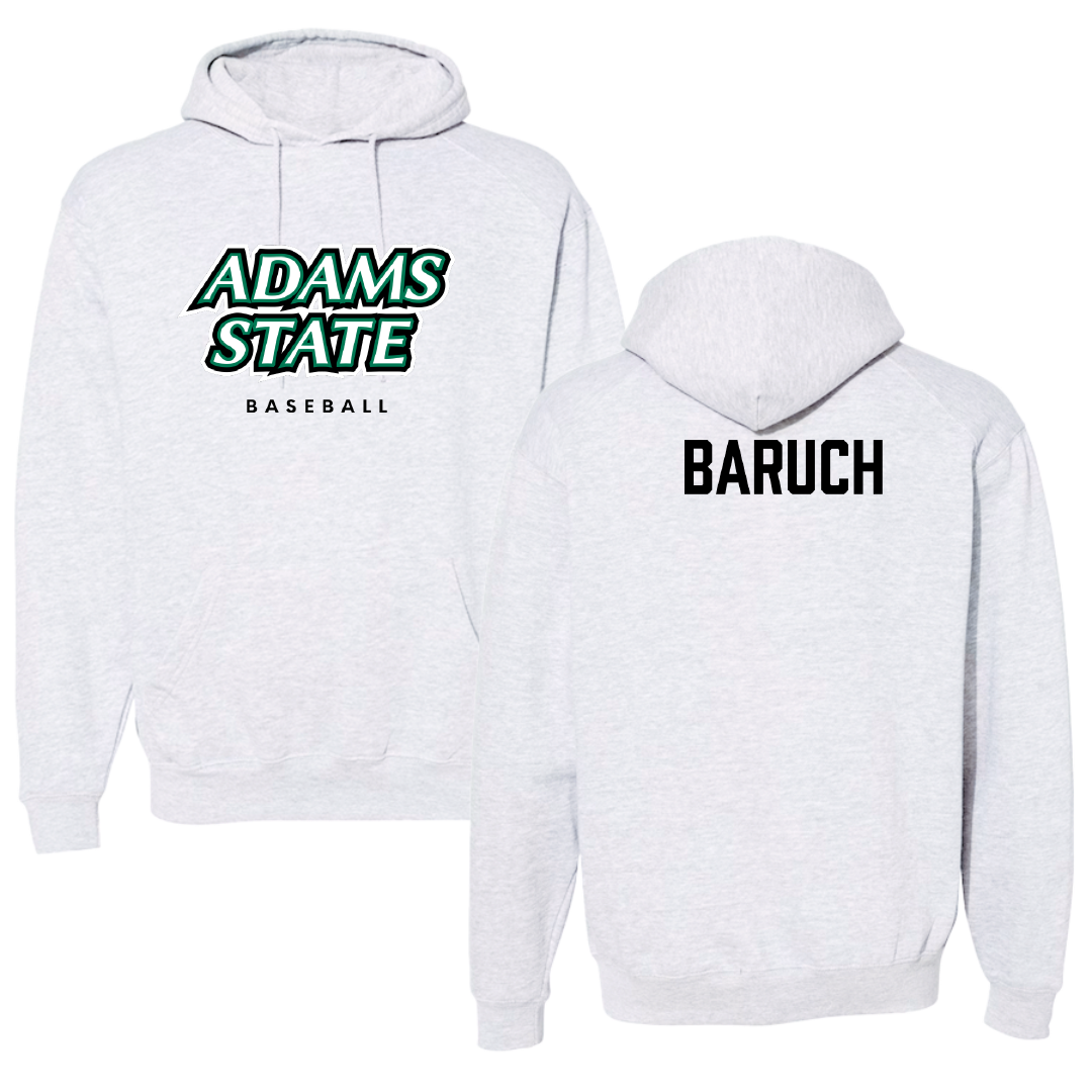 Adams State University Baseball Gray Block Hoodie - Shaked Baruch