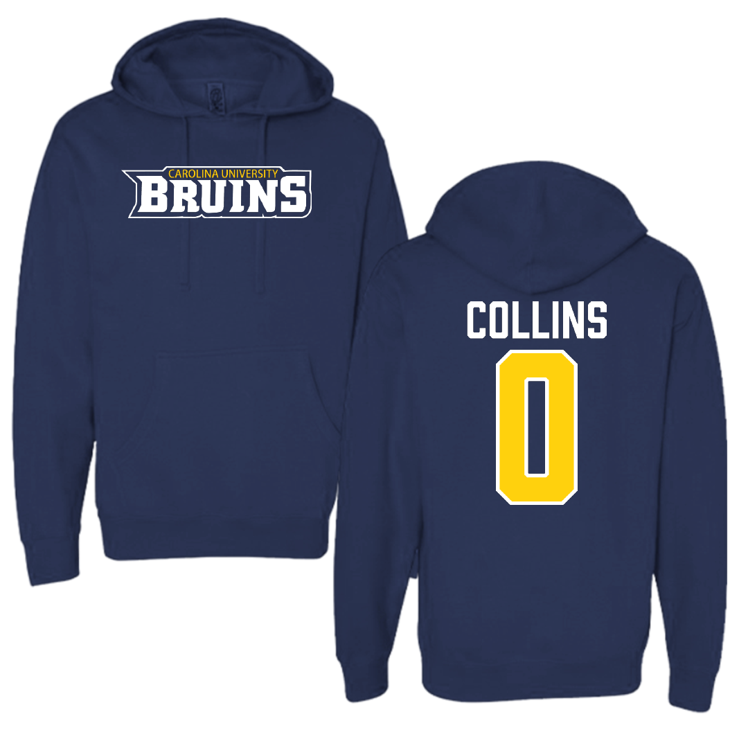 Carolina University Soccer Navy Hoodie - #0 Laurel Collins