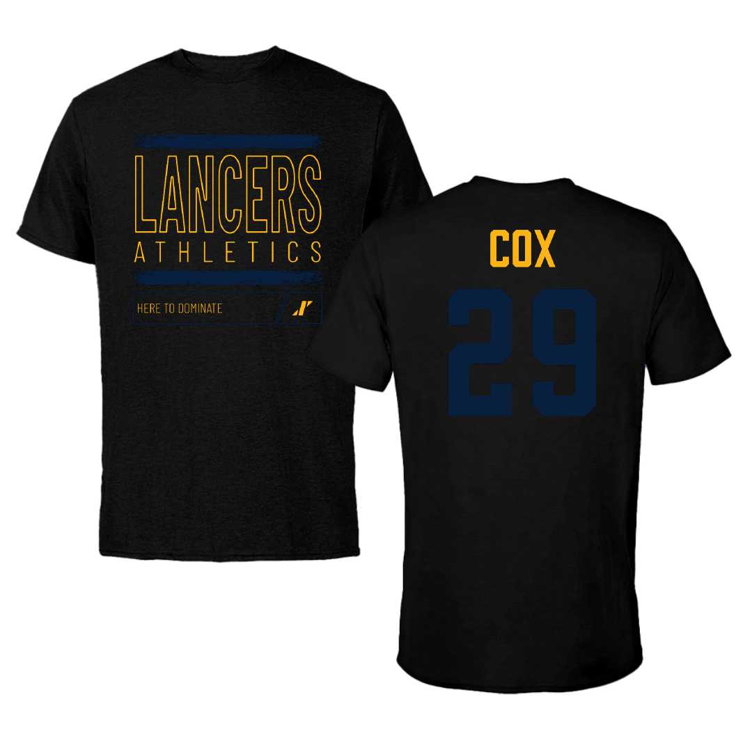 Mount Marty University Soccer Black Dominate Performance Tee - #29 Gabriel Cox