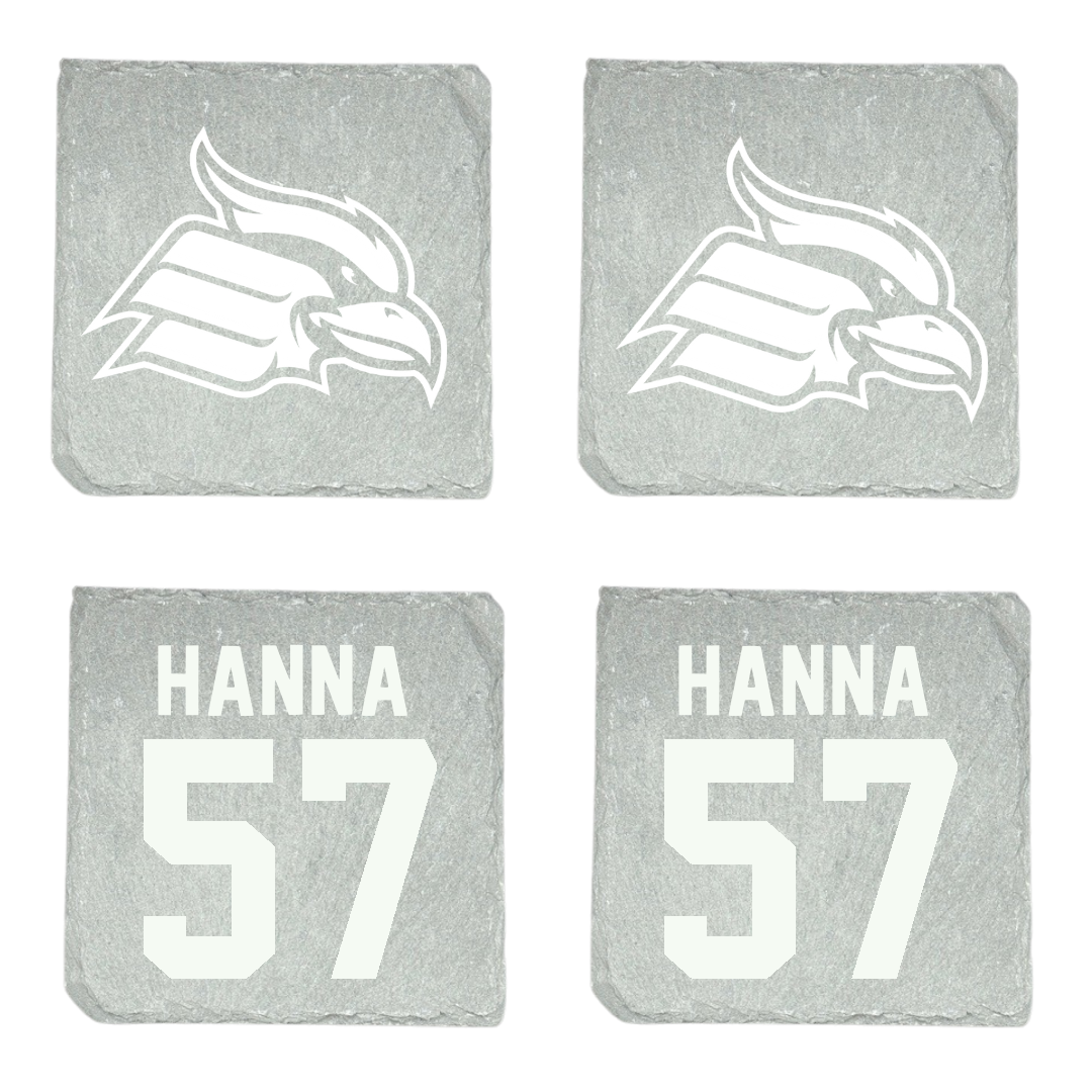 Wheeling University Football Stone Coaster (4 Pack)  - #57 Ian Hanna