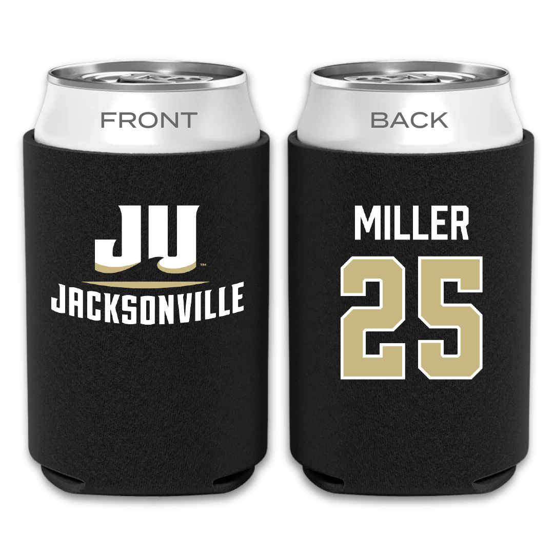Jacksonville University Baseball Black Can Cooler - #25 Jacob Miller