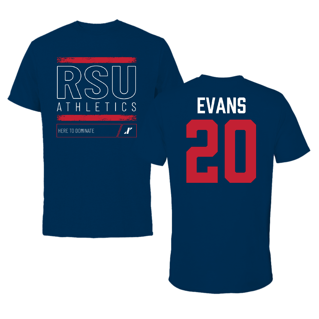 Rogers State University Softball Navy Dominate Tee - #20 Savannah Evans