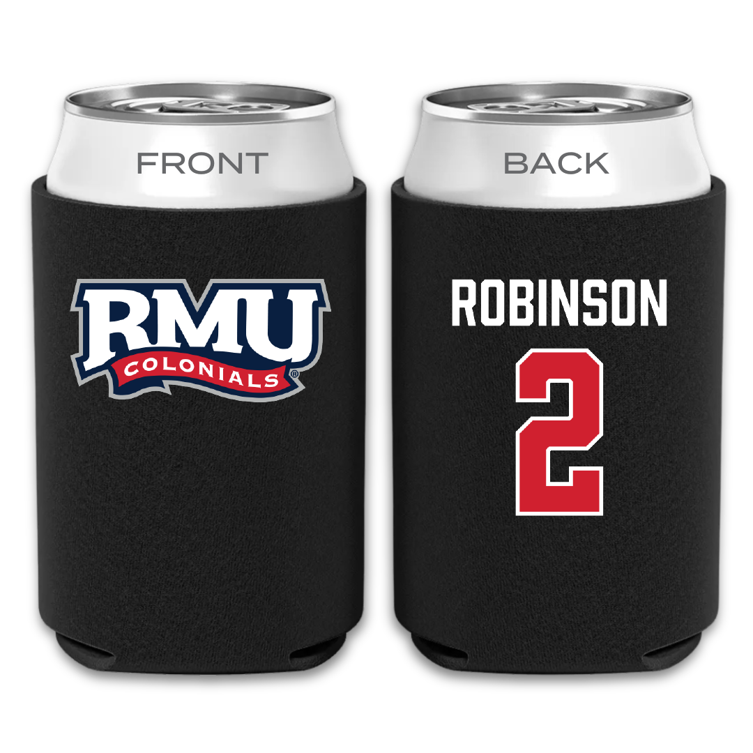 Robert Morris University Football Black Can Cooler - #2 Noah Robinson