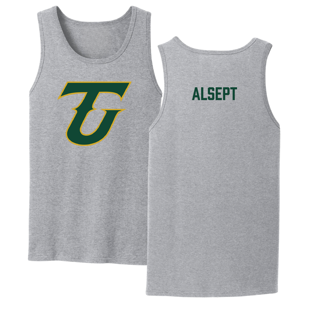 Tiffin University Wrestling Sport Gray Tank Top - Tanner Alsept