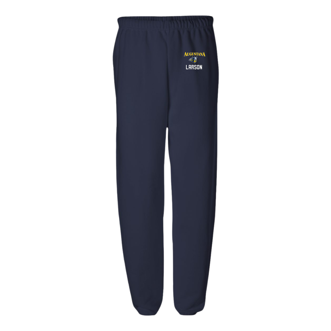 Augustana University (South Dakota) Wrestling (M) Navy Sweatpants - Cael Larson