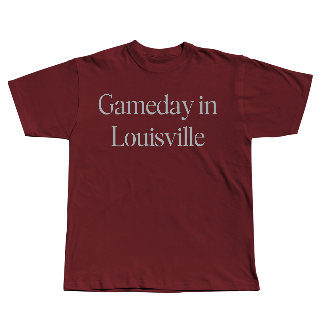 Bellarmine University Wrestling (M) Maroon Gameday Tee - Anthony Alanis
